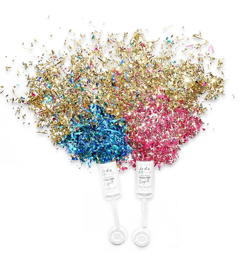Thimblepress - Gender Reveal Push-Pop Confetti
