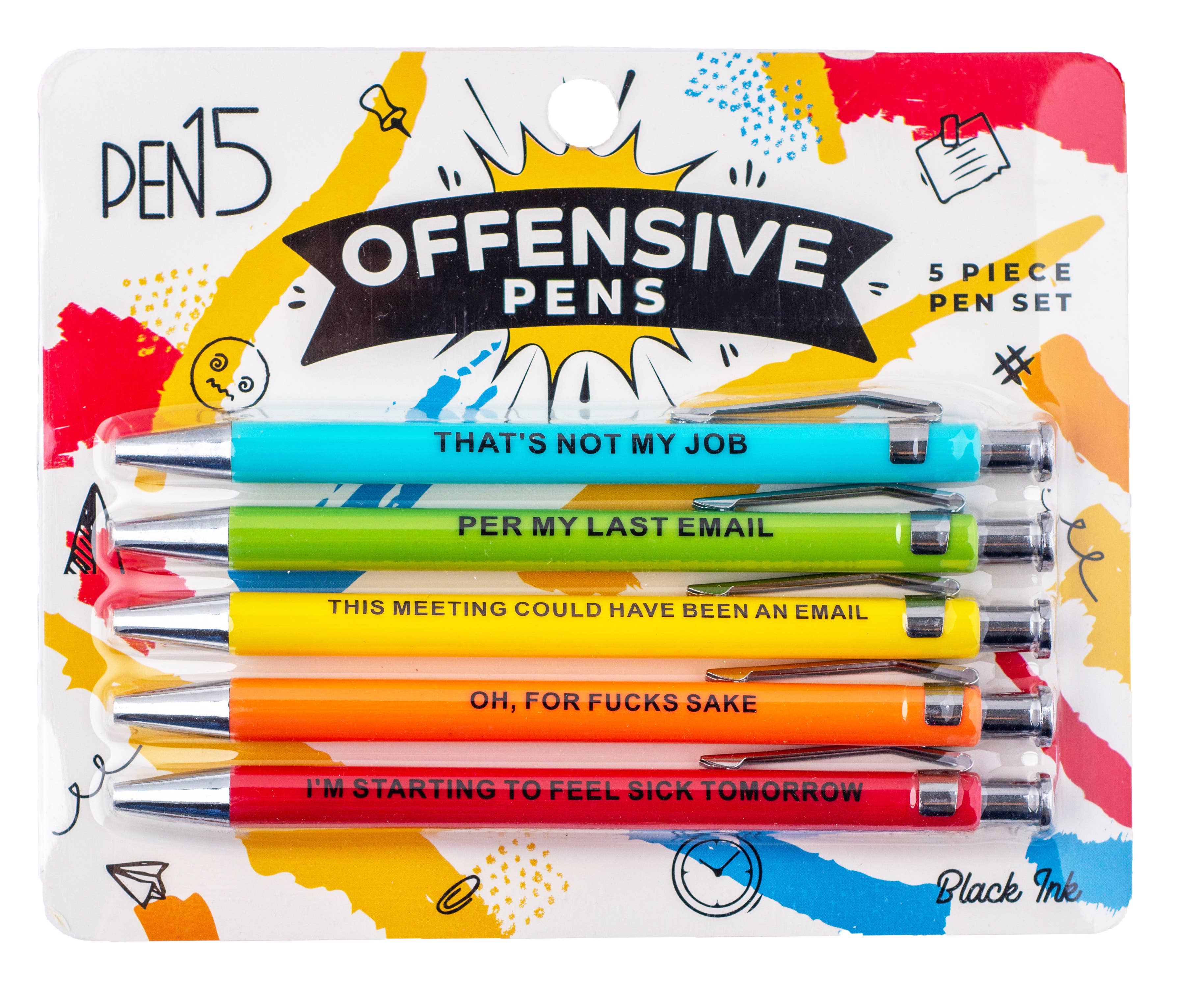 Prolific Swearing Awards Pen Set