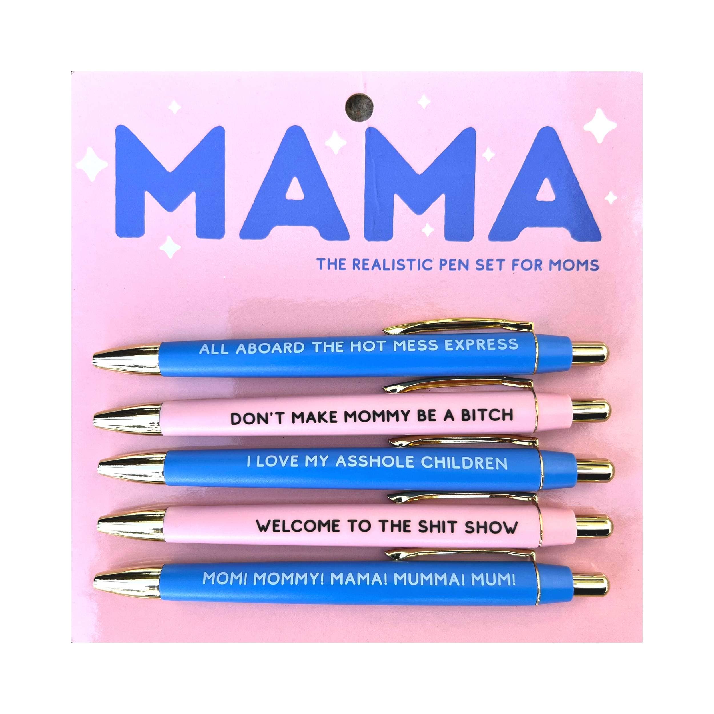 MAMA Pen Set (funny, motherhood, moms, mom, gift) – Tiramisu Paperie