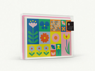 Flowerblock Boxed Set of 8 Blank Cards