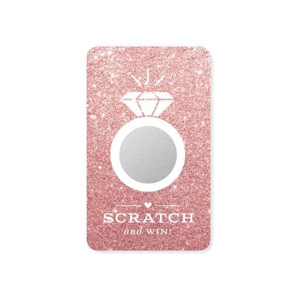 Inklings Paperie - Rose Gold Glitter Bridal Scratch-off Game