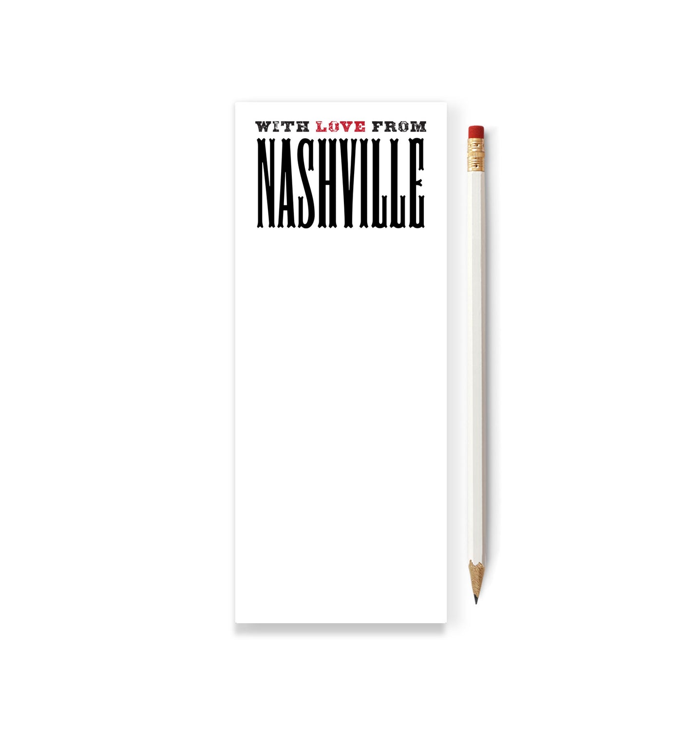 With Love From Alabama Skinny Notepad