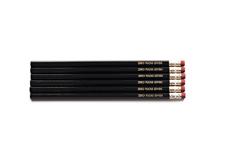 Zero Fucks Given Pencils
