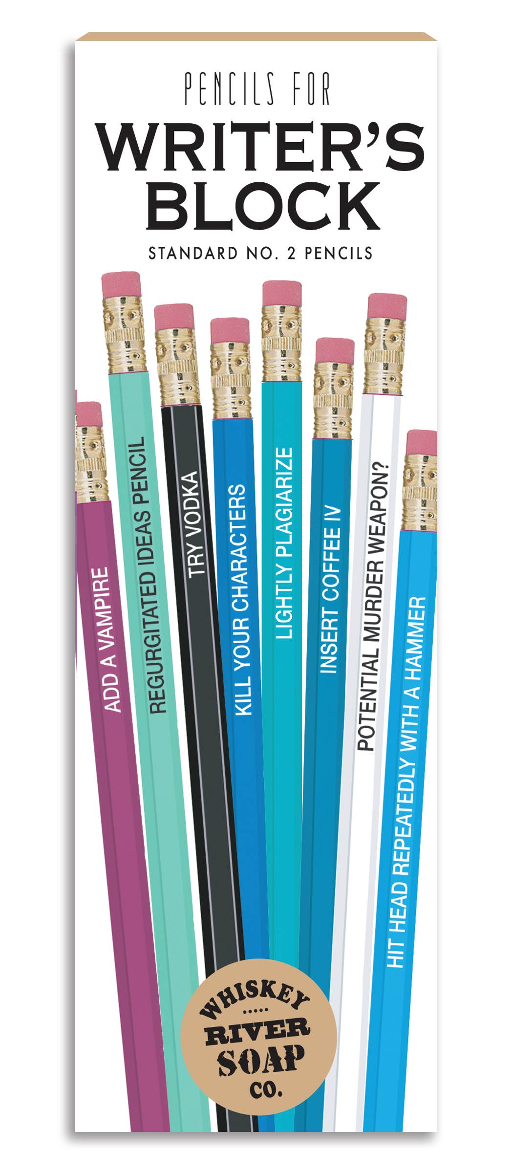 Pencils for Writer's Block Original Style | Funny Pencils