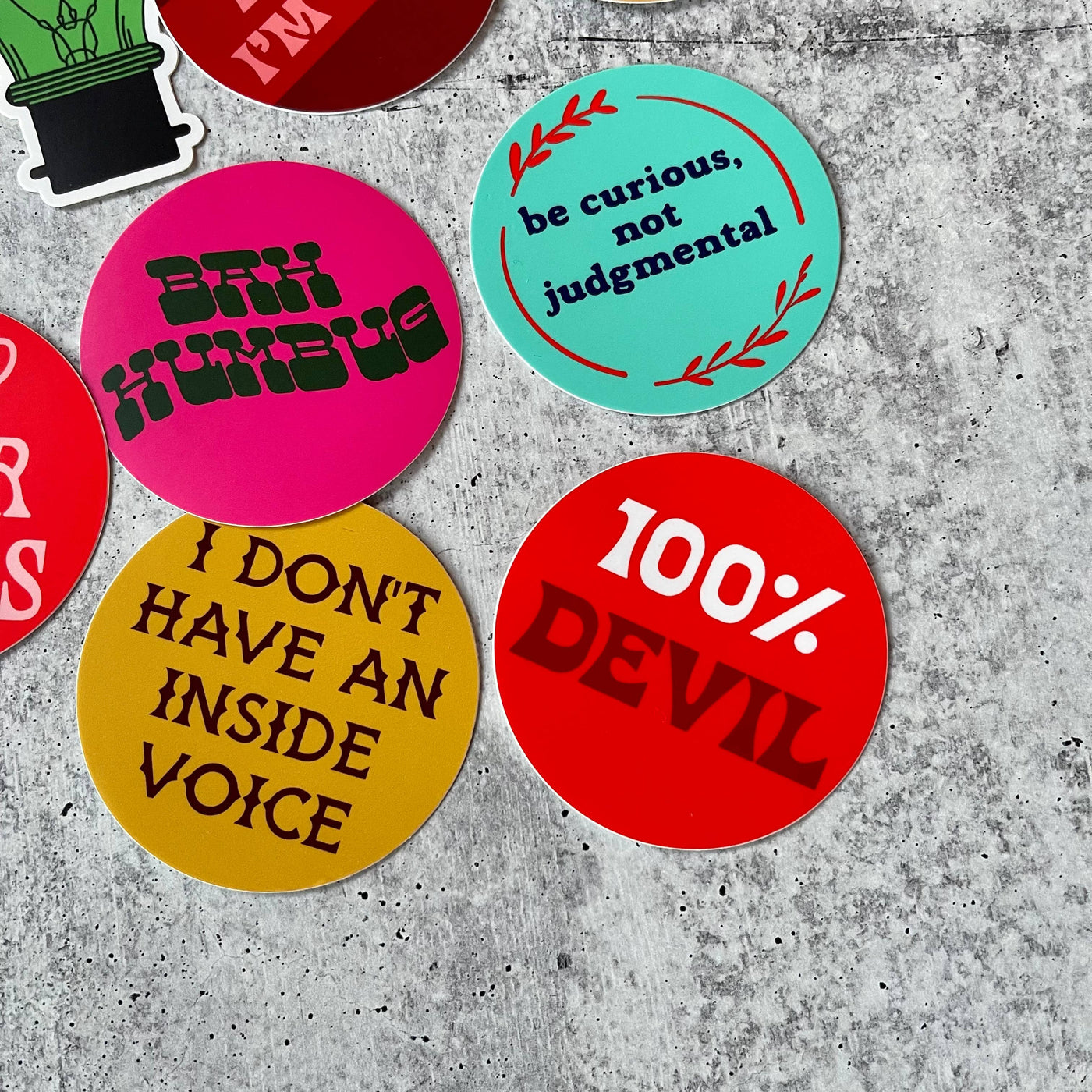 The Silver Spider - I don’t have an inside voice vintage style retro Sticker