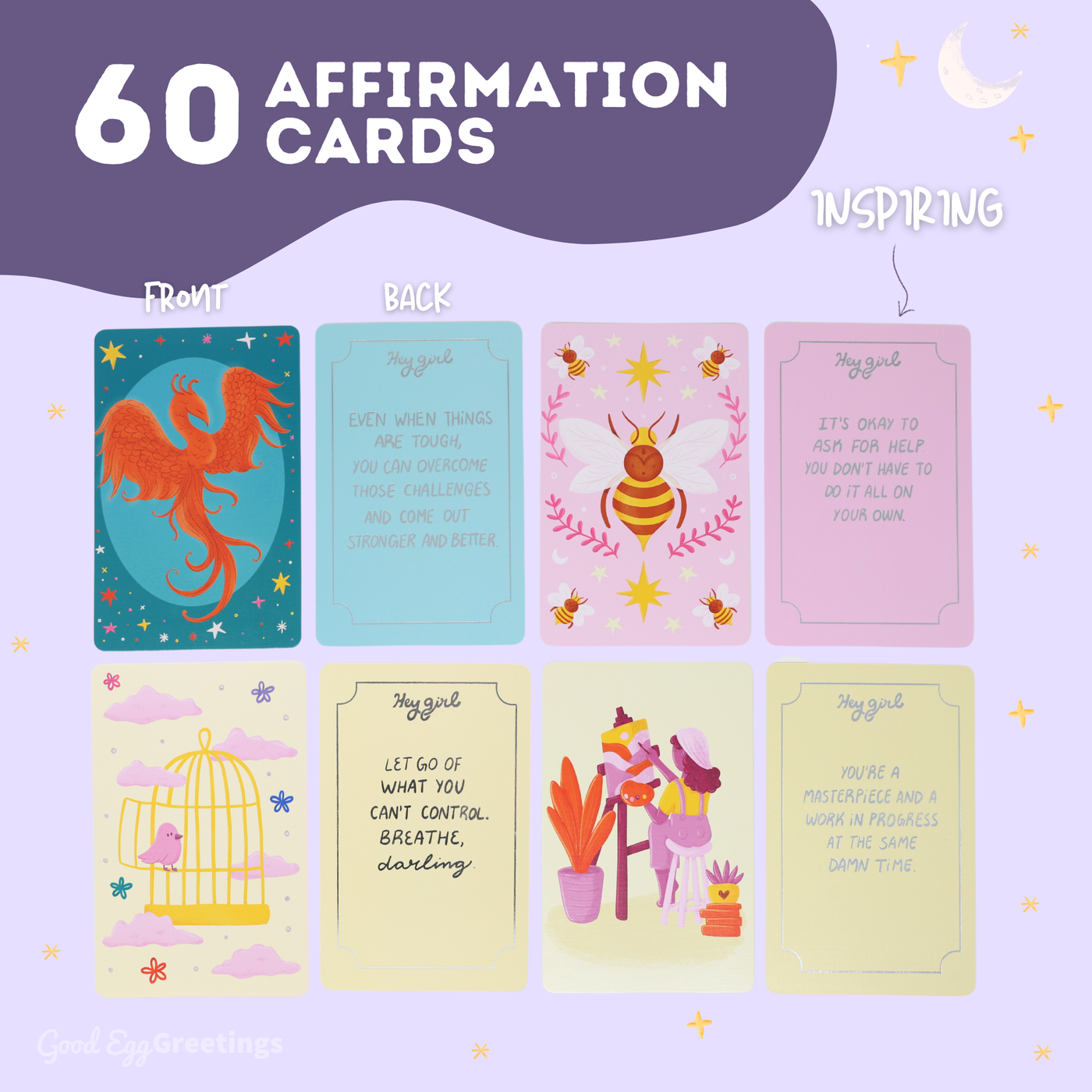 Hey Girl 60 Sassy Affirmation Cards for Empowering Women