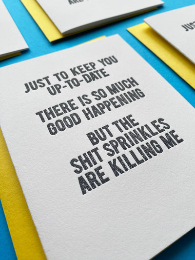 Shit Sprinkles - humor, friendship card