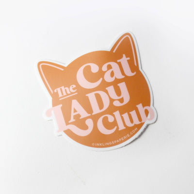 Cat Lady Club Sticker