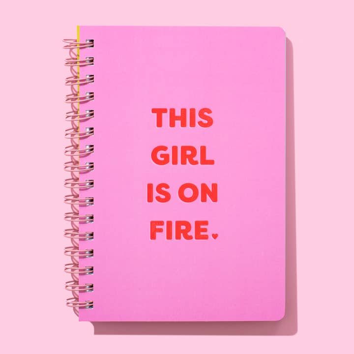 Spiral Notebook - "This Girl Is On Fire"