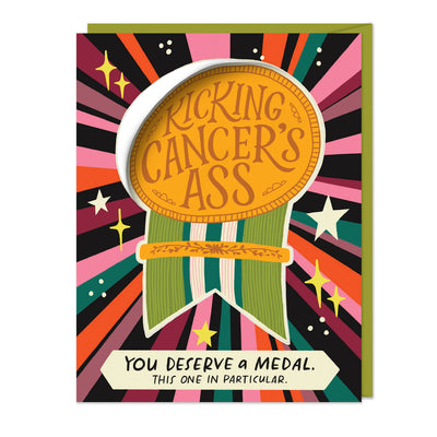 Em & Friends - Kicking Cancer’s Ass Sticker Card