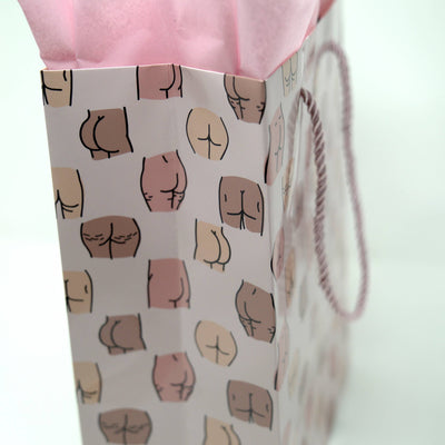 Christmas Gift Bag - Holiday Gift Wrap - Butt Gift Bag