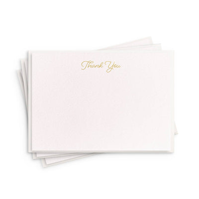 Thank You Fancy Flat - Foil Box Set of 8 Stationery