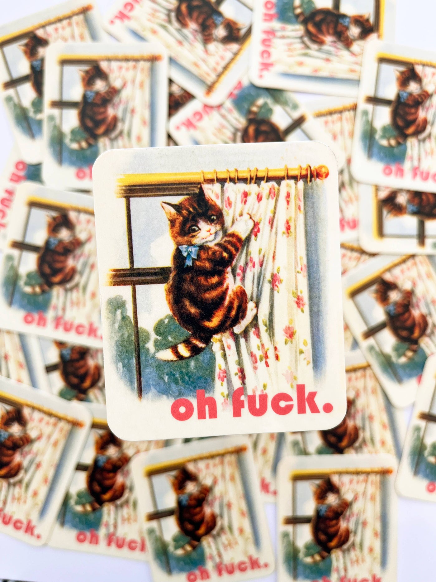 Oh Fuck Kitty Sticker