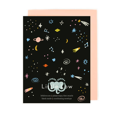 Over the Moon Card - Space Themed Love