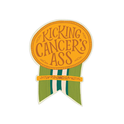 Em & Friends - Kicking Cancer’s Ass Sticker Card