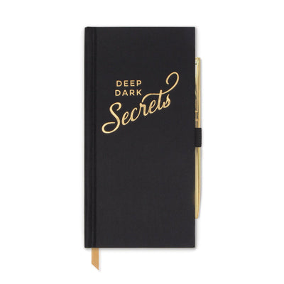 Skinny Journal With Pen "Deep Dark Secrets"