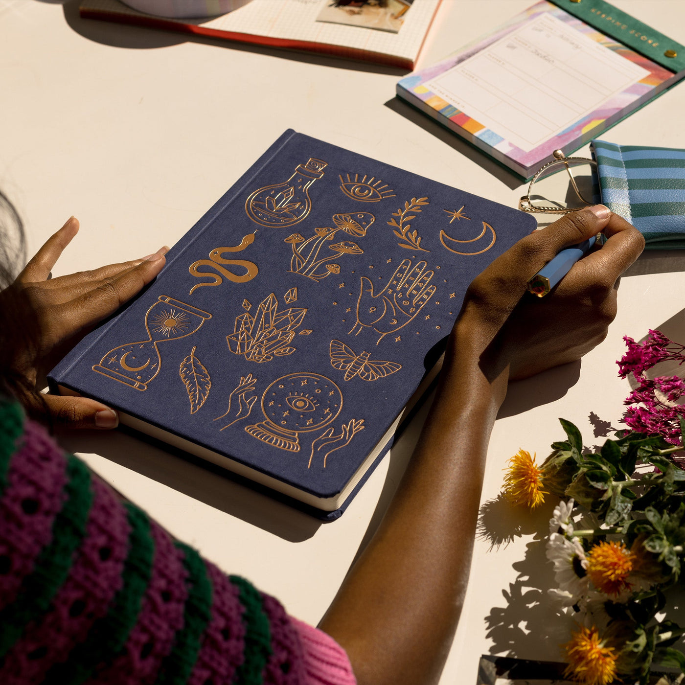 Jumbo Bookcloth Journal - Mystic Icons