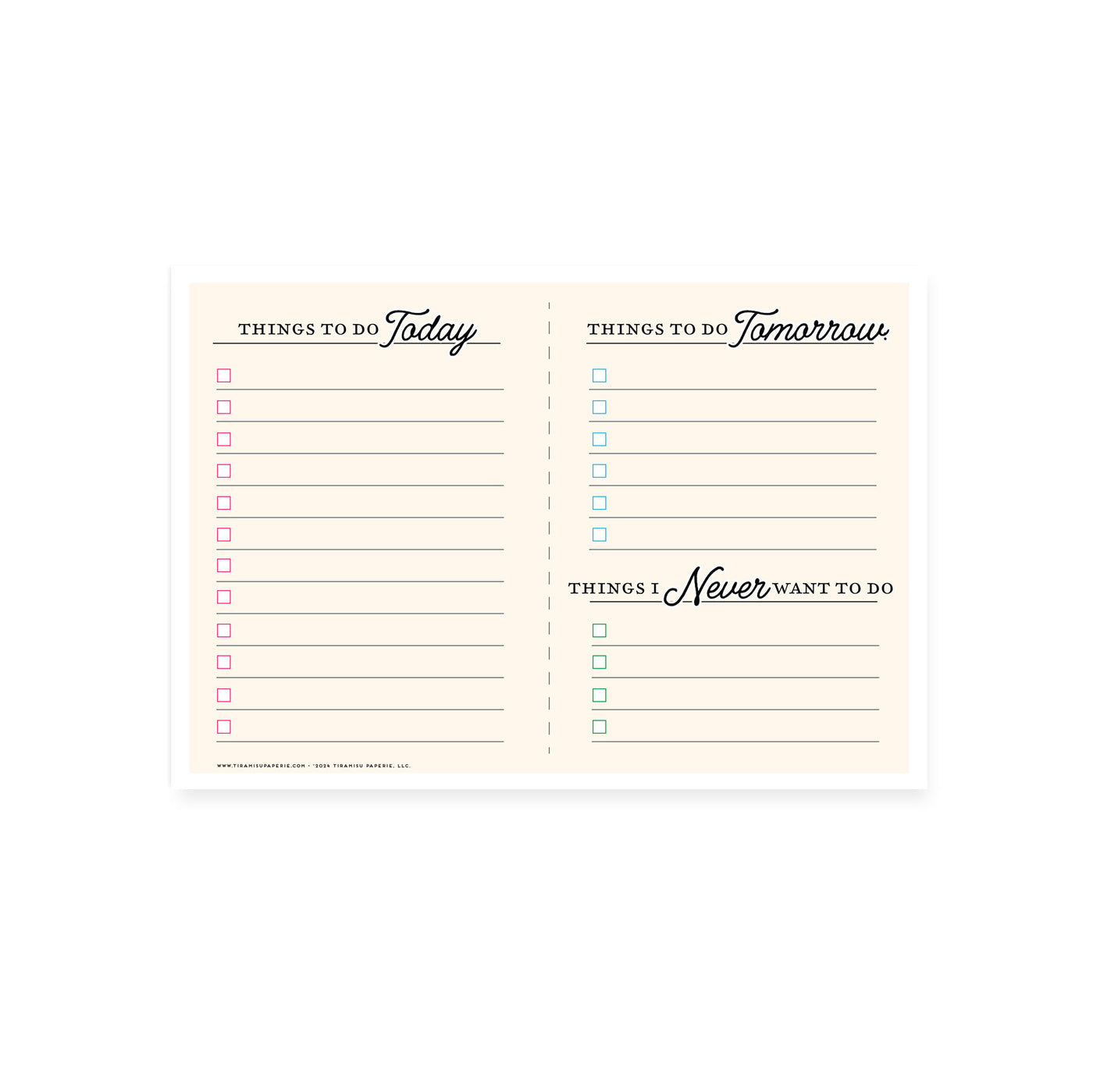 Things to Do Mousepad Notepad