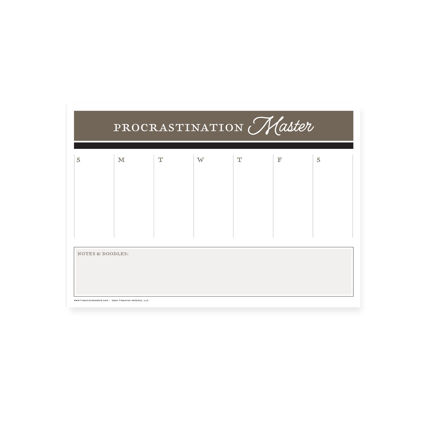 Procrastination Master Mousepad Notepad