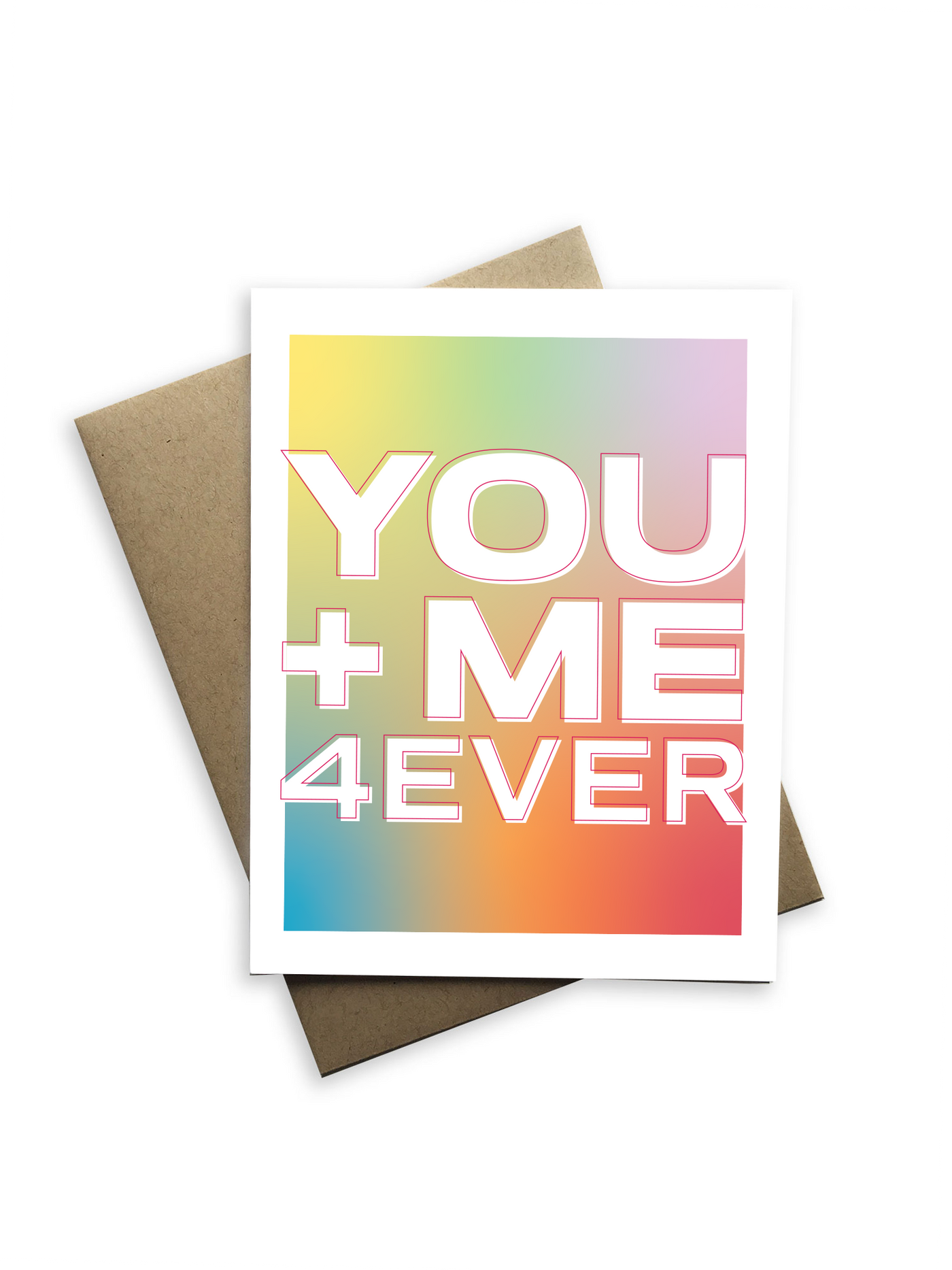 You and Me Greeting Card