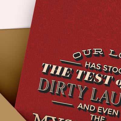 Our Love Has Stood the Test of Time Anniversary Card