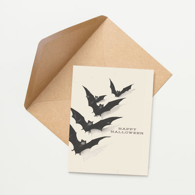 Happy Halloween Bat Card