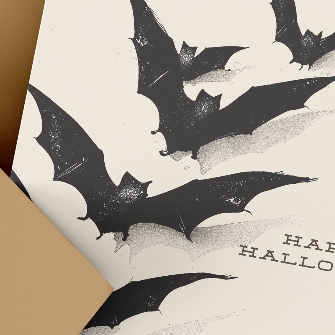 Happy Halloween Bat Card