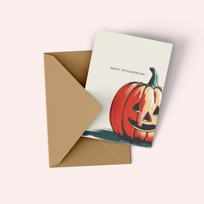 Hey Pumpkin Halloween Card