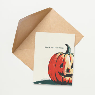 Hey Pumpkin Halloween Card