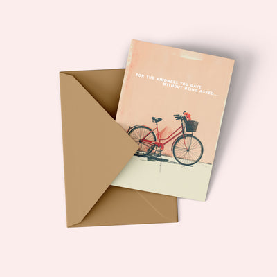For the kindness Thank you Card