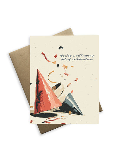 Happy Birthday Party Hats Card