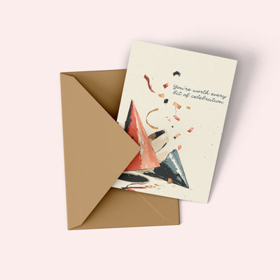 Happy Birthday Party Hats Card