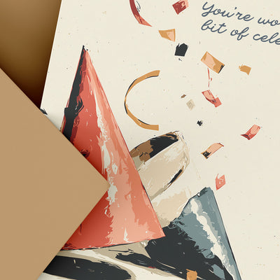 Happy Birthday Party Hats Card
