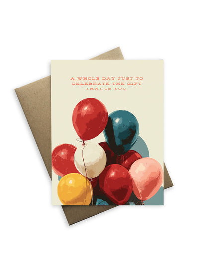 Birthday Balloons Card