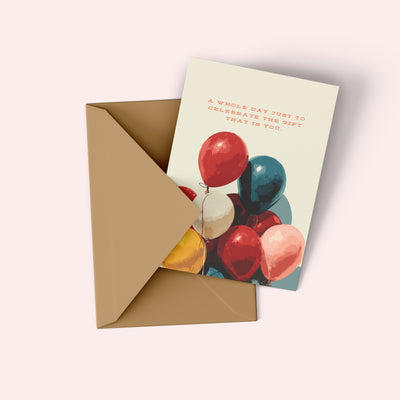 Birthday Balloons Card