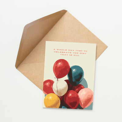 Birthday Balloons Card