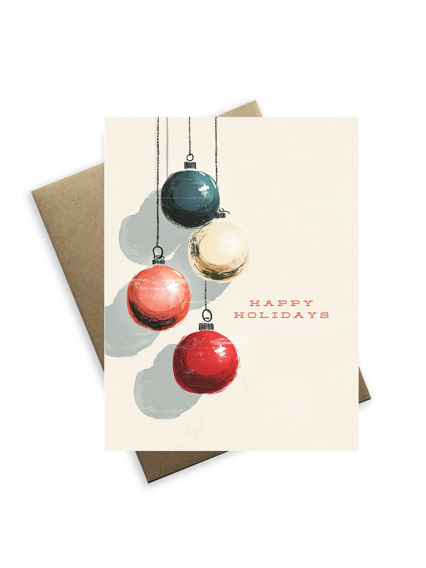 Christmas Holiday Ornaments Card