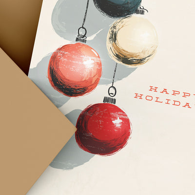 Christmas Holiday Ornaments Card