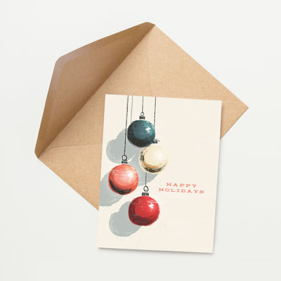Christmas Holiday Ornaments Card