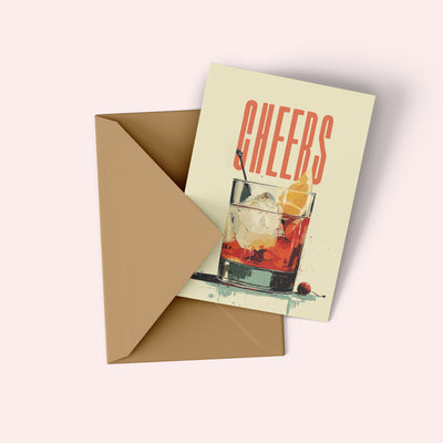 Cheers Birthday Card, Congrats Card, For Him Card