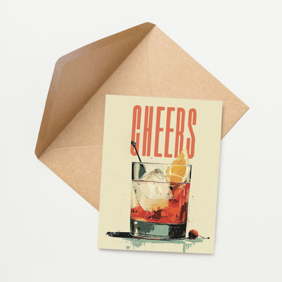 Cheers Birthday Card, Congrats Card, For Him Card