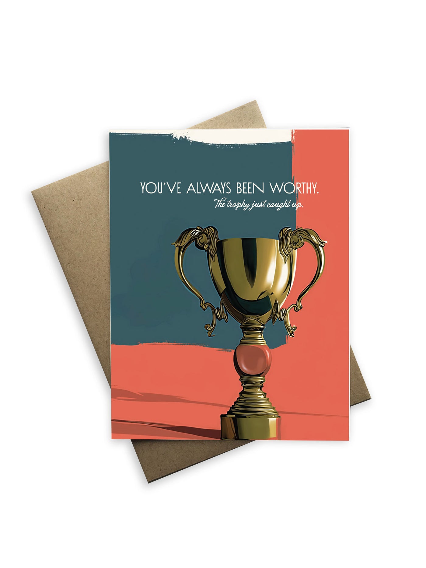 You Did It Trophy, Congrats Card