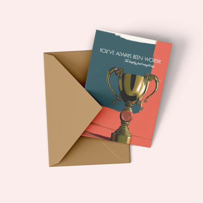 You Did It Trophy, Congrats Card