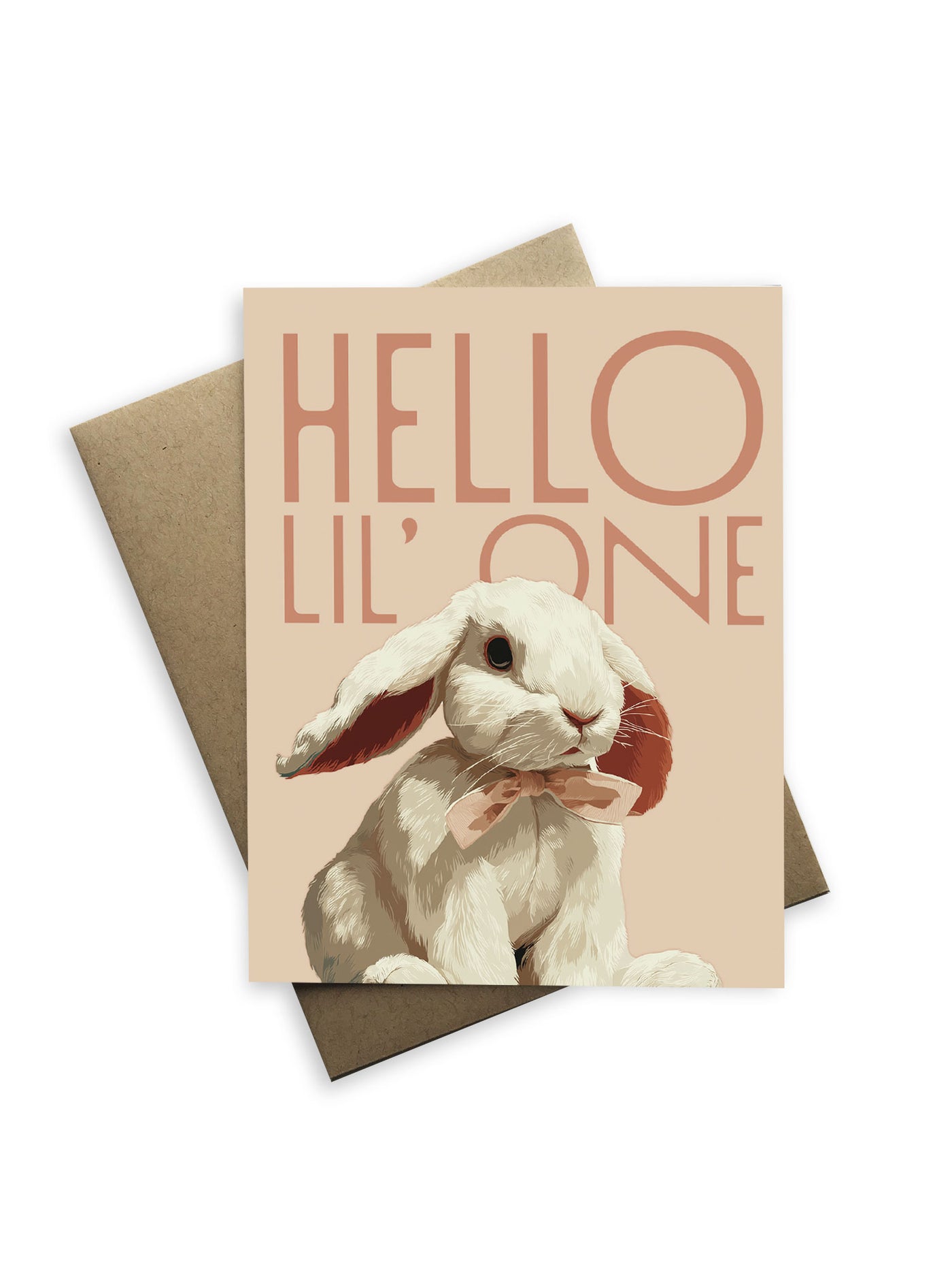 Hello Little One Baby Bunny Card
