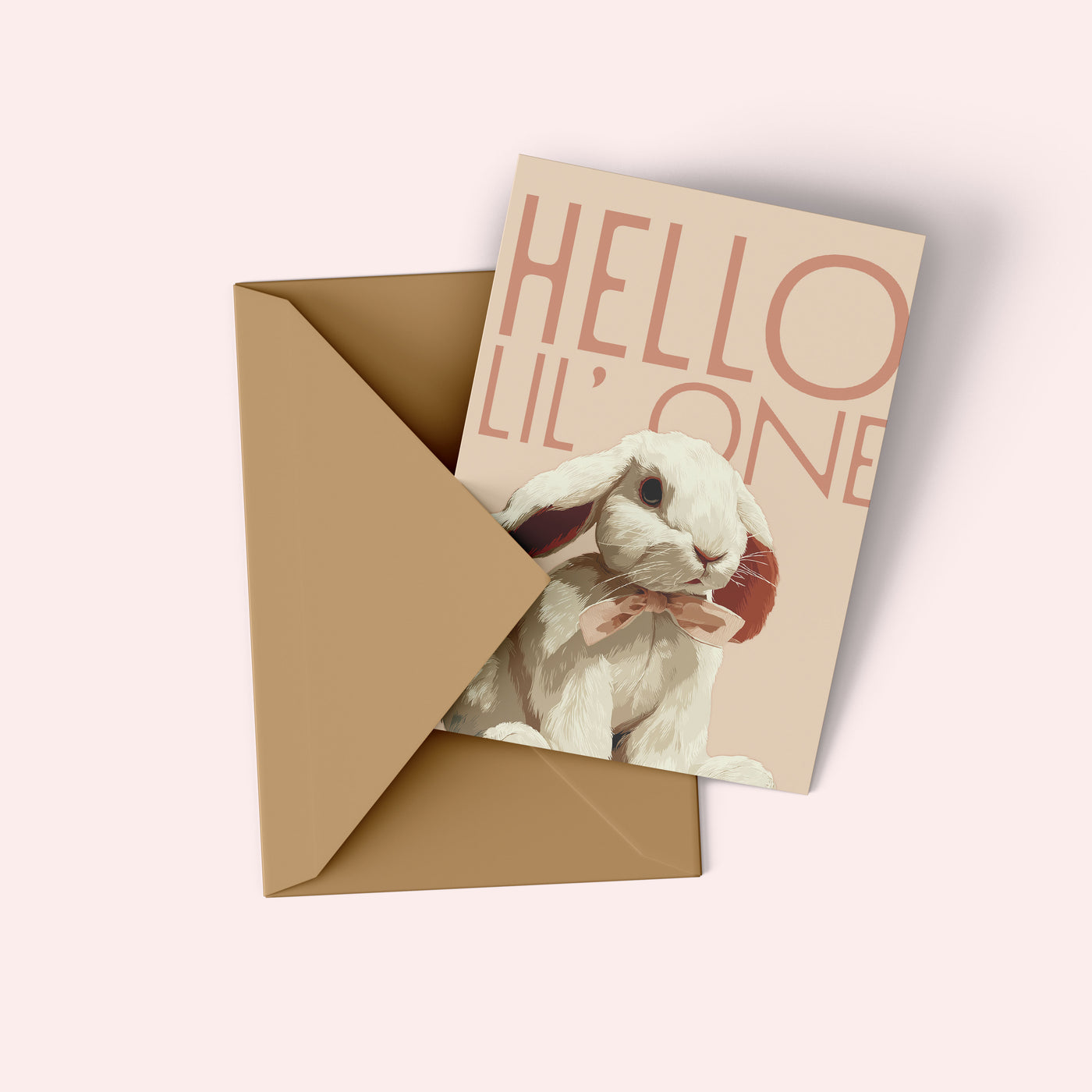 Hello Little One Baby Bunny Card