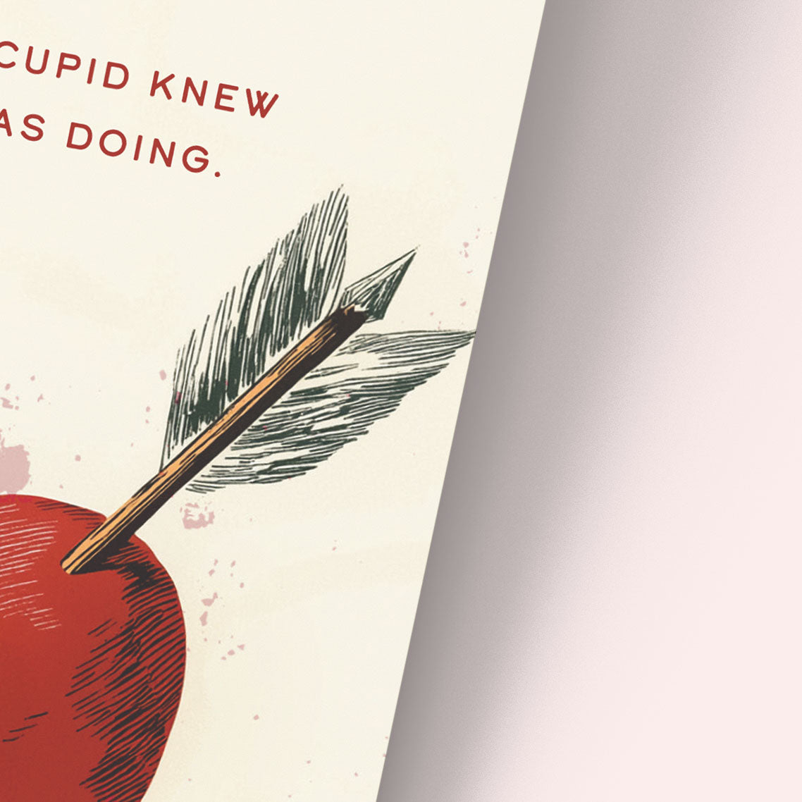 Valentines Card, Love Card, Cupid Knew