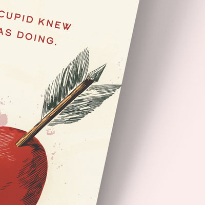 Valentines Card, Love Card, Cupid Knew
