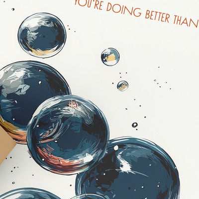 Bubbles Card, Encouragement Card