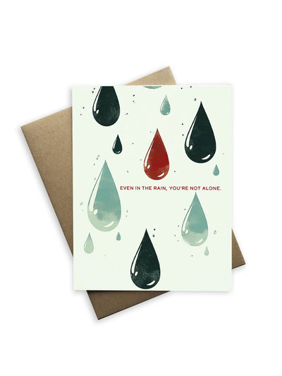 Raindrop Encouragement Card