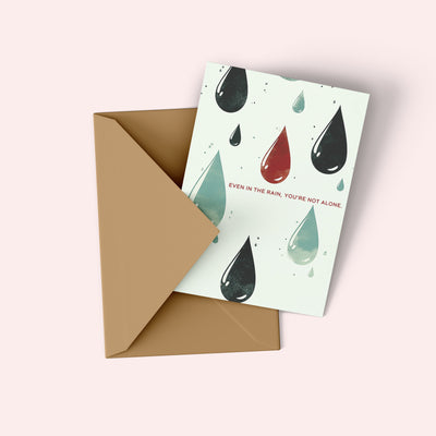 Raindrop Encouragement Card